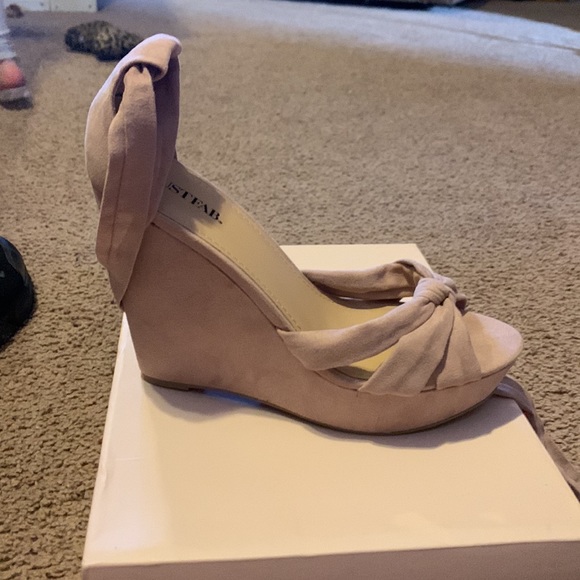 Wedges blush pink size 7 - Picture 2 of 2